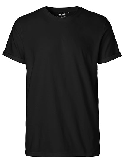 Neutral - Roll Up Sleeve T-Shirt - Black - 100% Biologisch Katoen