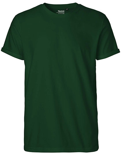 Neutral - Roll Up Sleeve T-Shirt - Bottle Green - 100% Biologisch Katoen