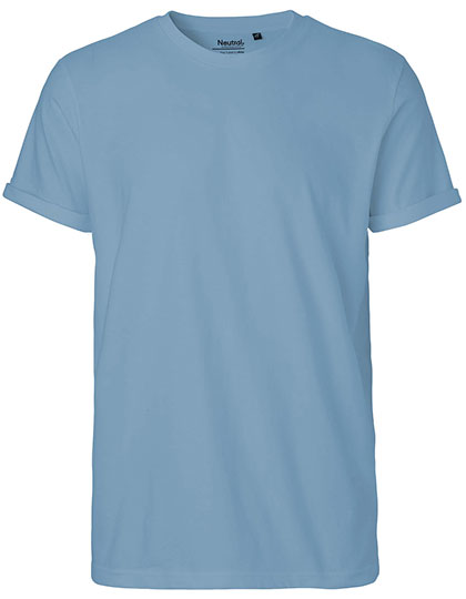 Neutral - Roll Up Sleeve T-Shirt - Dusty Indigo - 100% Biologisch Katoen