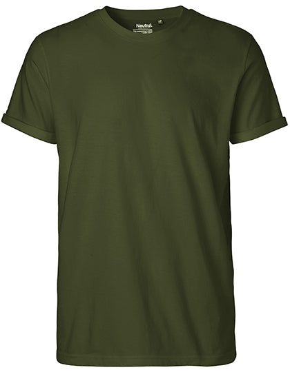 Neutral - Roll Up Sleeve T-Shirt - Military - 100% Biologisch Katoen