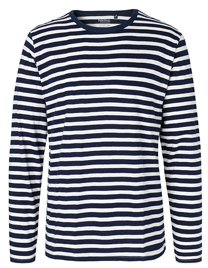 Neutral - Lange Mouwen T-Shirt - White - Navy (Stripe