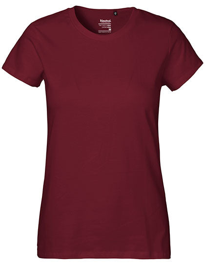 Neutral - Classic Dames T-Shirt - Bordeaux - 100% Biologisch Katoen