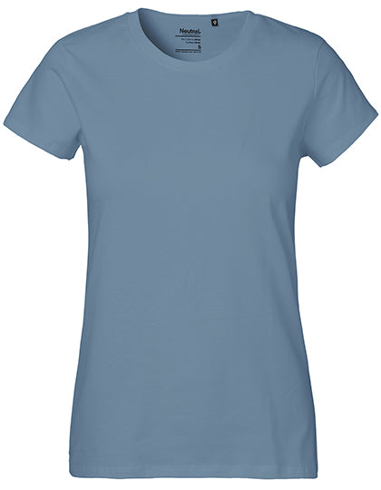 Neutral - Classic Dames T-Shirt - Dusty Indigo - 100% Biologisch Katoen