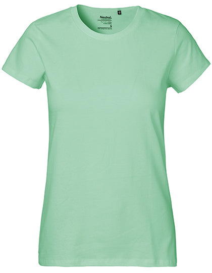 Neutral - Classic Dames T-Shirt - Dusty Mint - 100% Biologisch Katoen