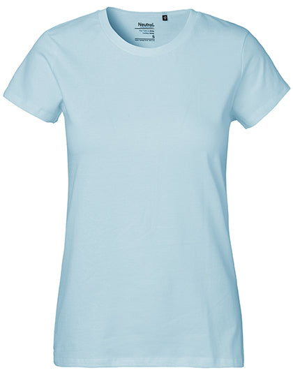 Neutral - Classic Dames T-Shirt - Light Blue - 100% Biologisch Katoen