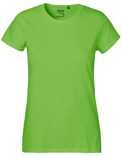 Neutral - Classic Dames T-Shirt - Lime - 100% Biologisch Katoen