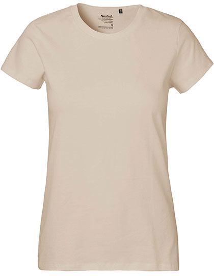 Neutral - Classic Dames T-Shirt - Sand - 100% Biologisch Katoen