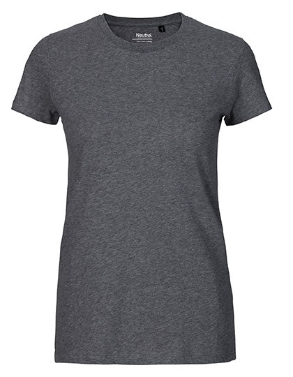 Neutral - Fit Dames T-shirt - Dark Heather - 100% Biologisch Katoen