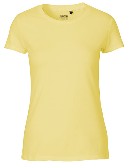 Neutral - Fit Dames T-shirt - Dusty Yellow - 100% Biologisch Katoen