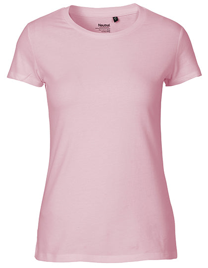 Neutral - Fit Dames T-shirt - Light Pink - 100% Biologisch Katoen