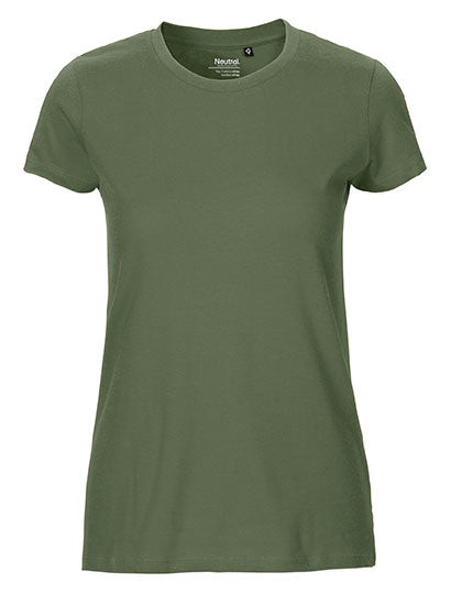 Neutral - Fit Dames T-shirt - Military - 100% Biologisch Katoen