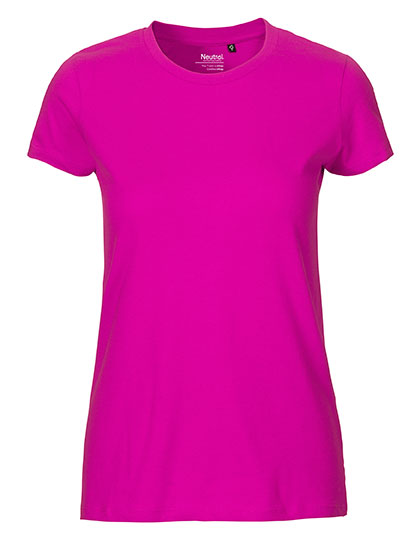 Neutral - Fit Dames T-shirt - Pink - 100% Biologisch Katoen