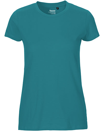 Neutral - Fit Dames T-shirt - Teal - 100% Biologisch Katoen