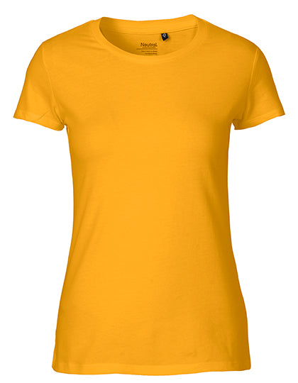 Neutral - Fit Dames T-shirt - Yellow - 100% Biologisch Katoen