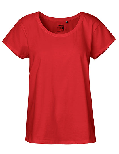 Neutral - Loose Fit Dames T-Shirt - Red