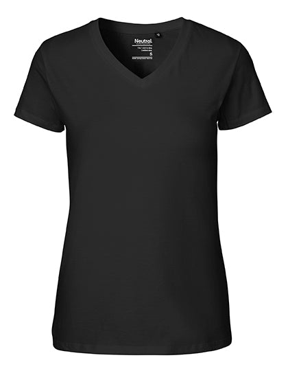 Neutral - V-Hals Dames T-Shirt - Black