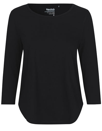 Neutral - Driekwart Mouw Dames T-Shirt - Black