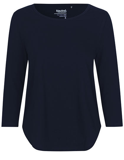 Neutral - Driekwart Mouw Dames T-Shirt - Navy