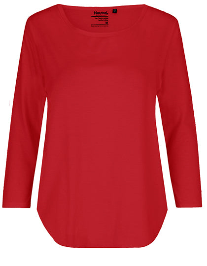 Neutral - Driekwart Mouw Dames T-Shirt - Red