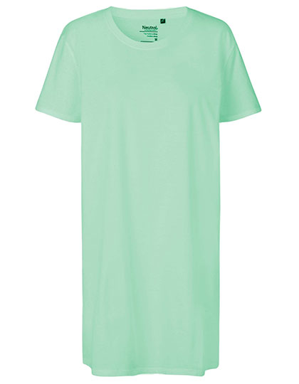 Neutral - Extra Lang Dames T-Shirt - Dusty Mint