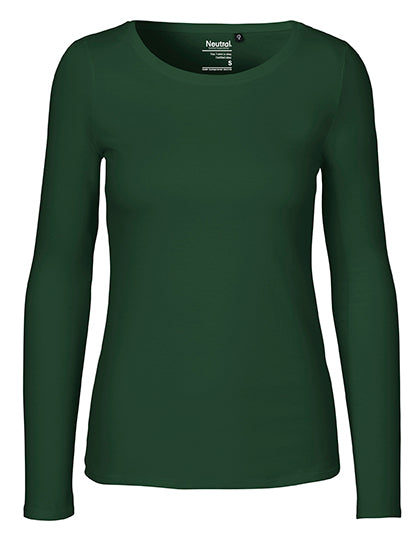 Neutral - Lange Mouwen Dames T-Shirt - Bottle Green