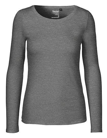Neutral - Lange Mouwen Dames T-Shirt - Dark Heather