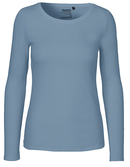 Neutral - Lange Mouwen Dames T-Shirt - Dusty Indigo