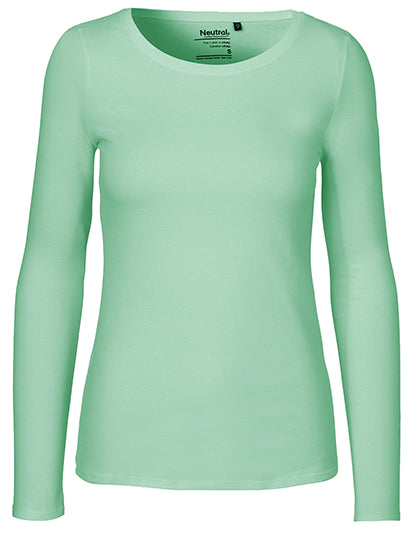 Neutral - Lange Mouwen Dames T-Shirt - Dusty Mint