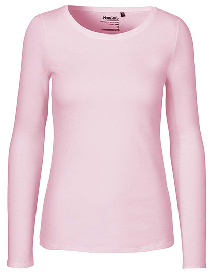 Neutral - Lange Mouwen Dames T-Shirt - Light Pink