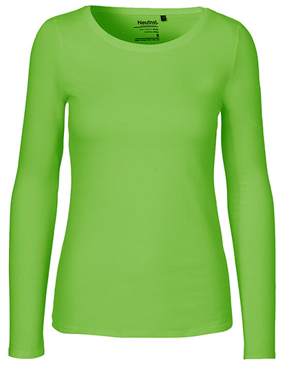 Neutral - Lange Mouwen Dames T-Shirt - Lime