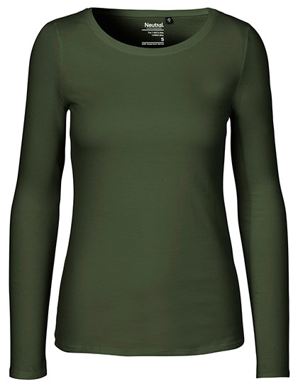 Neutral - Lange Mouwen Dames T-Shirt - Military