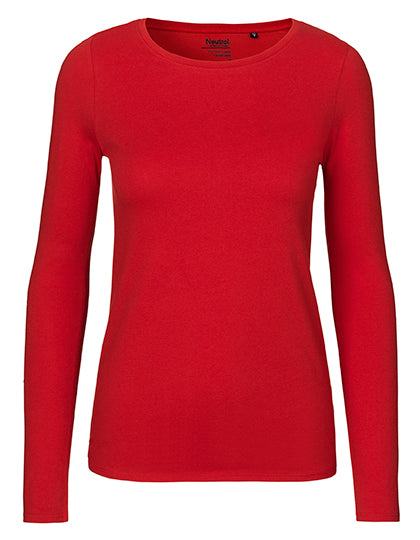 Neutral - Lange Mouwen Dames T-Shirt - Red