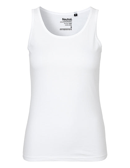 Neutral - Mouwloze Dames Tank Top - White - 100% Biologisch Katoen