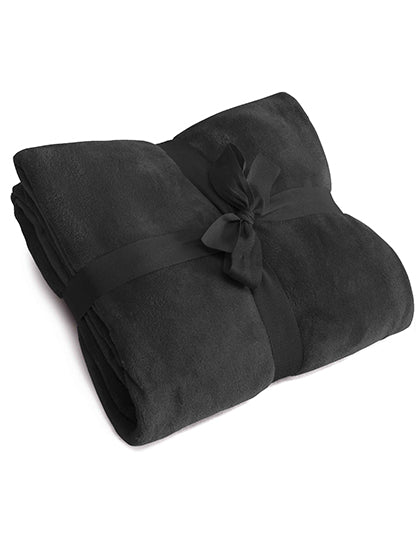 L-merch - Microflush Deken - Black