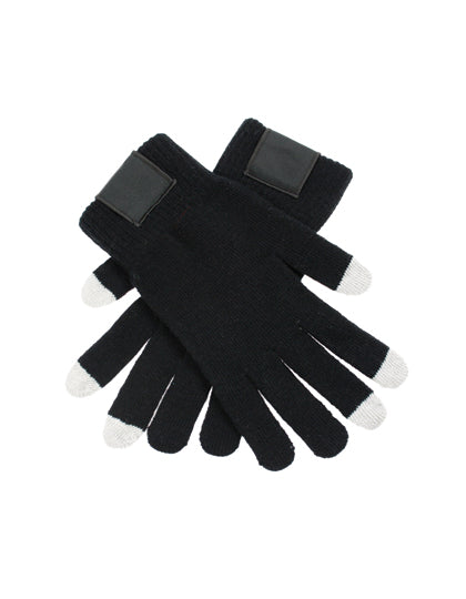 L-Merch - Touch Screen Handschoenen - Black/Grey