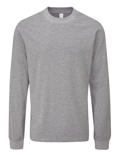 Mantis - Essential Heavy Longsleeve T-Shirt - Heather Grey Melange