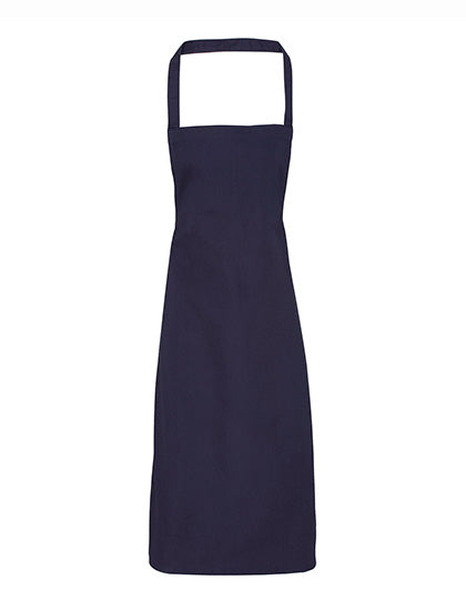 Premier Workwear - Organic Cotton Bib Apron (No Pocket) - Navy (ca. Pantone 2766C)