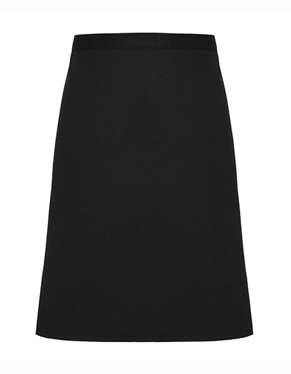 Premier Workwear - Mid-Length Apron (Fairtrade Cotton) - Black (ca. Pantone Black C)