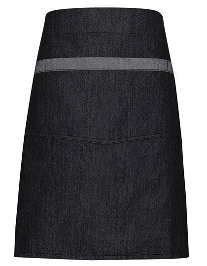 Premier Workwear - Domain Contrast Denim Waist Apron - Black Denim (ca. Pantone 433C)