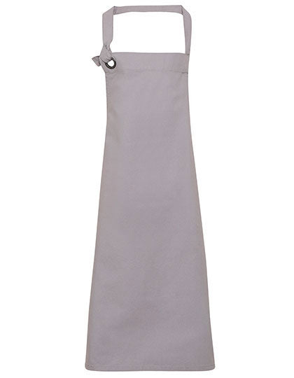 Premier Workwear - Calibre Heavy Cotton Canvas Bib Apron - Silver (ca. Pantone Cool Gray 7C)