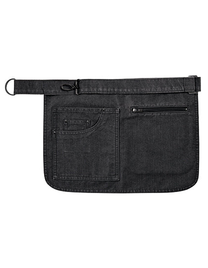Premier Workwear - Metro Utility Hip Apron - Black Denim (ca. Pantone 426C)
