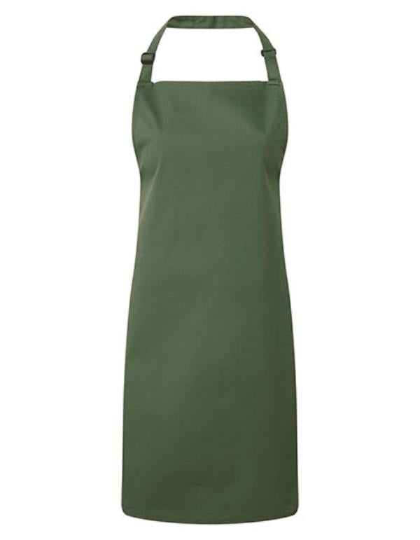 Kookschort Bib Apron - Moss Green