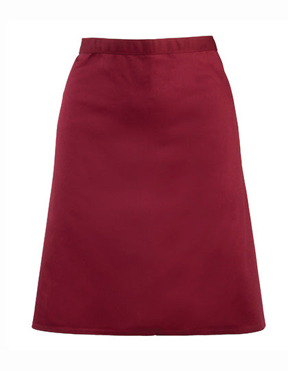Premier Workwear - Colours Collection Mid Length Apron - Burgundy (ca. Pantone 216C)