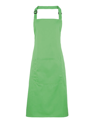 Premier Workwear - Colours Collection Bib Apron With Pocket - Apple (ca. Pantone 360C)