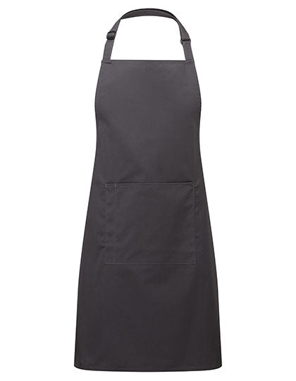 Premier Workwear - Colours Collection Bib Apron With Pocket - Charcoal