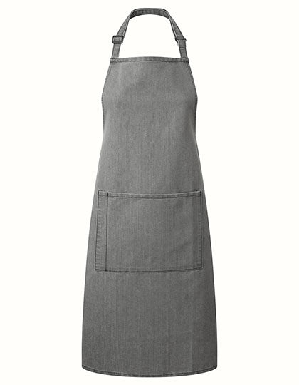 Premier Workwear - Colours Collection Bib Apron With Pocket - Grey Denim (ca. Pantone Cool Gray 10C)