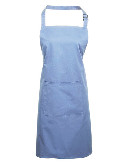 Premier Workwear - Colours Collection Bib Apron With Pocket - Midblue (ca. Pantone 2718)