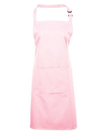 Premier Workwear - Colours Collection Bib Apron With Pocket - Pink (ca. Pantone 1895C)