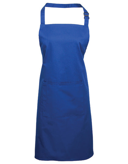 Premier Workwear - Colours Collection Bib Apron With Pocket - Royal (ca. Pantone 286C)