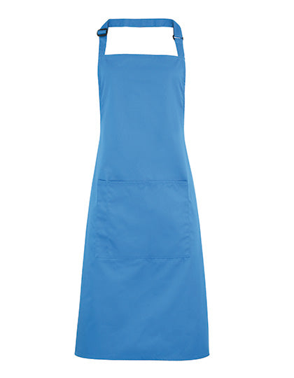 Premier Workwear - Colours Collection Bib Apron With Pocket - Sapphire (ca. Pantone 300C)